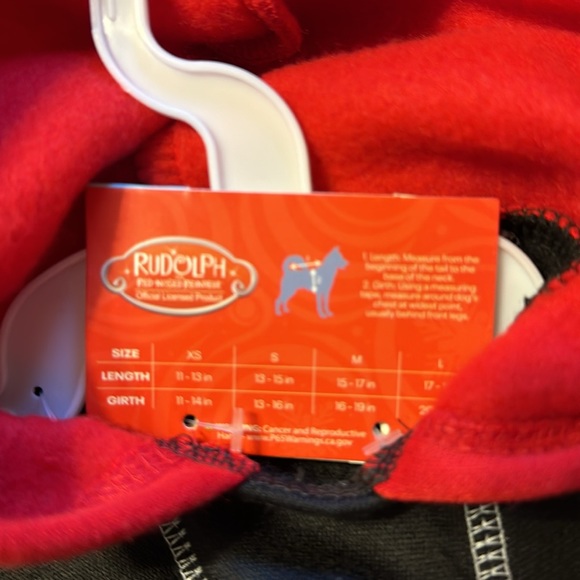 ⭐️NWT. Pet hoodie- Rodolfo the red nose reindeer - Picture 6 of 6